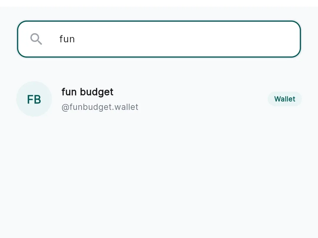 Sending to a ZevPay ID by searching a name in the app